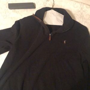 Polo 1/4 zip estate rib fit